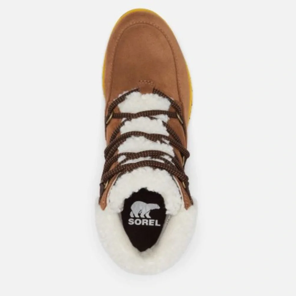 NIB HARLOW™ LACE COZY BOOTS | Brown fur sherpa Size 7.5 - Picture 2 of 8